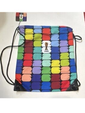 FIFA Multicolor Graphic Drawstring Gym Bag